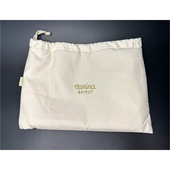 New VANINA ‘Sable Nacré’ Faux Pearl Tote – Ecru | Handcrafted Pearl Beaded bag - Picture 7 of 9